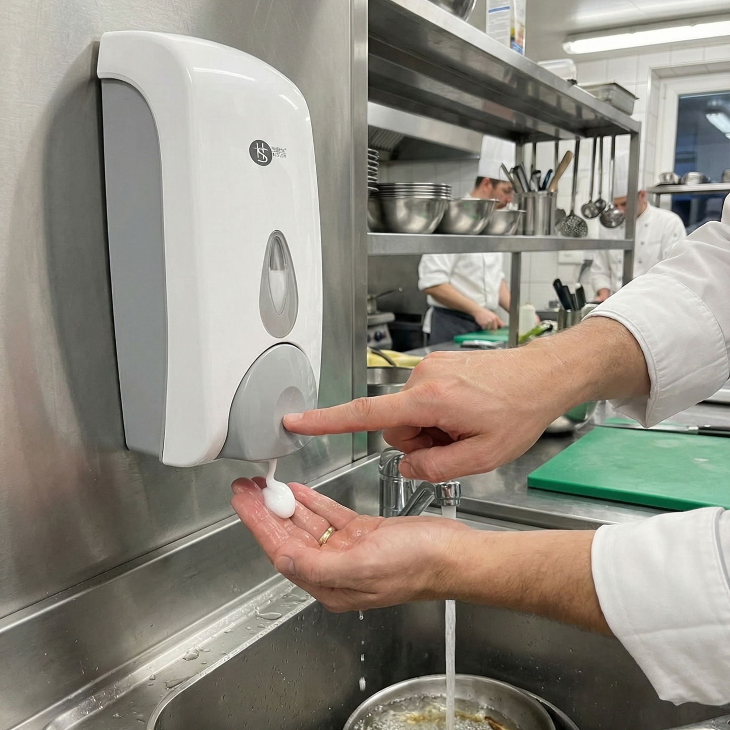 Hand Soap Dispenser 800ml (White) - AZ Hygiene - Made in Malaysia