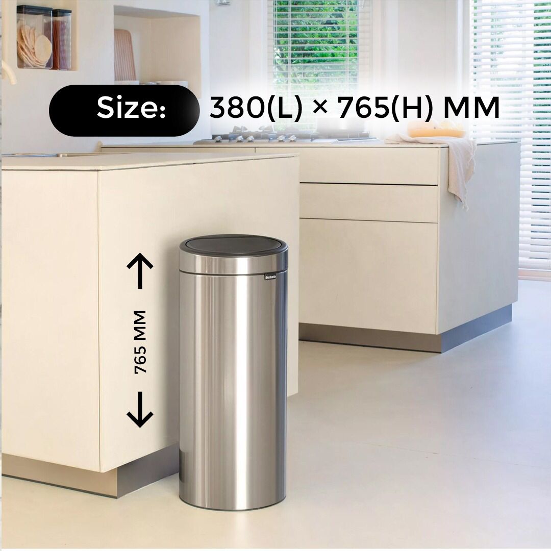 Stainless Steel Coated Swing Bin (50LT) - Hygiene System - Made in China