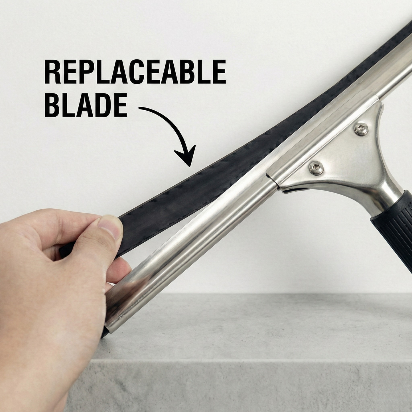 IPC Pulex Stainless Steel Window Squeegee 45 cm - Made in Italy