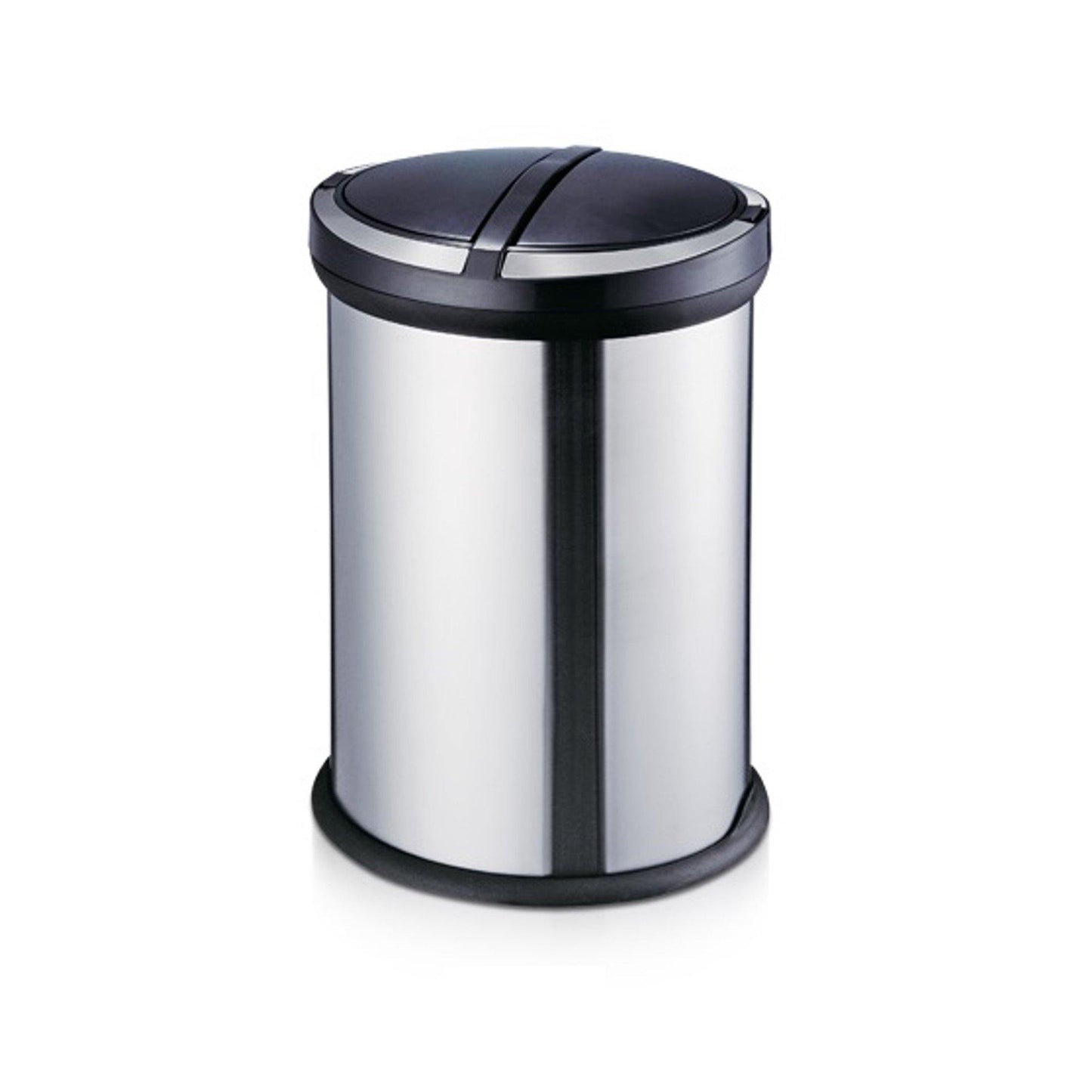2 Compartment Stainless Steel Coated Recycle Dust Bin With Pedal 32LT - Matte Finish - Hygiene System - Made in China-Daitona General Trading LLC