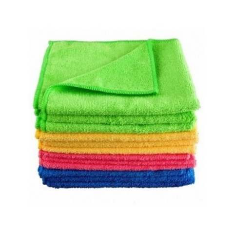 Cisne Microfiber Cleaning Cloths 38 x 40 (Blue, Green, Yellow, Red & Pink) Made in Spain-Daitona General Trading LLC