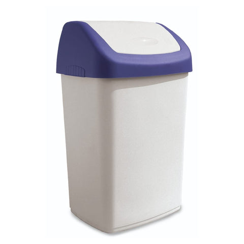 Dustbin With Swing Lid 25LT (White) - IPC RS - Made in Italy-RSBINNY25-Daitona General Trading LLC