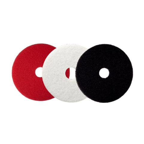 Floor Cleaning Pads 17" (Red, Black & White) - Hygiene System - Made in USA-Daitona General Trading LLC