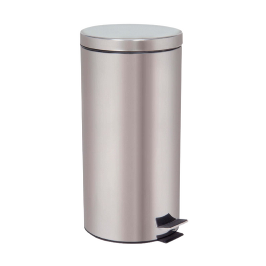 Stainless Steel Coated Dust Bin With Pedal 30LT (Matte/Satin & Shiny/Mirror Finish) - Hygiene System - Made in China-Daitona General Trading LLC