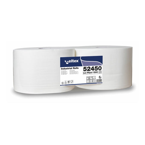 Lux Wiper Industrial Roll 2 Ply 1500 Sheets (510 Mts) - Celtex - Made in Italy-CX52450-Daitona General Trading LLC