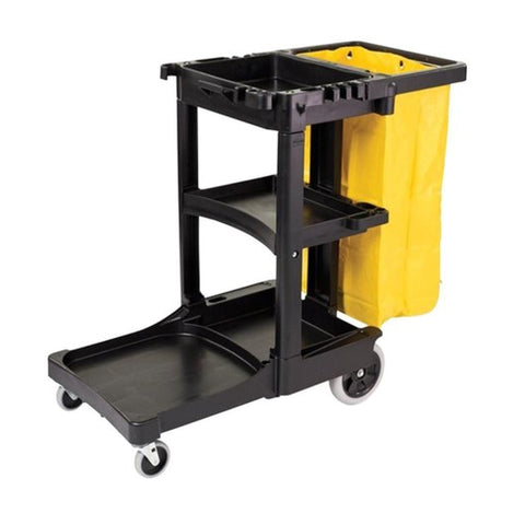 Multi-use Cleaning Hand Cart (Black) Hygiene System - Made in China-CBC006-Daitona General Trading LLC