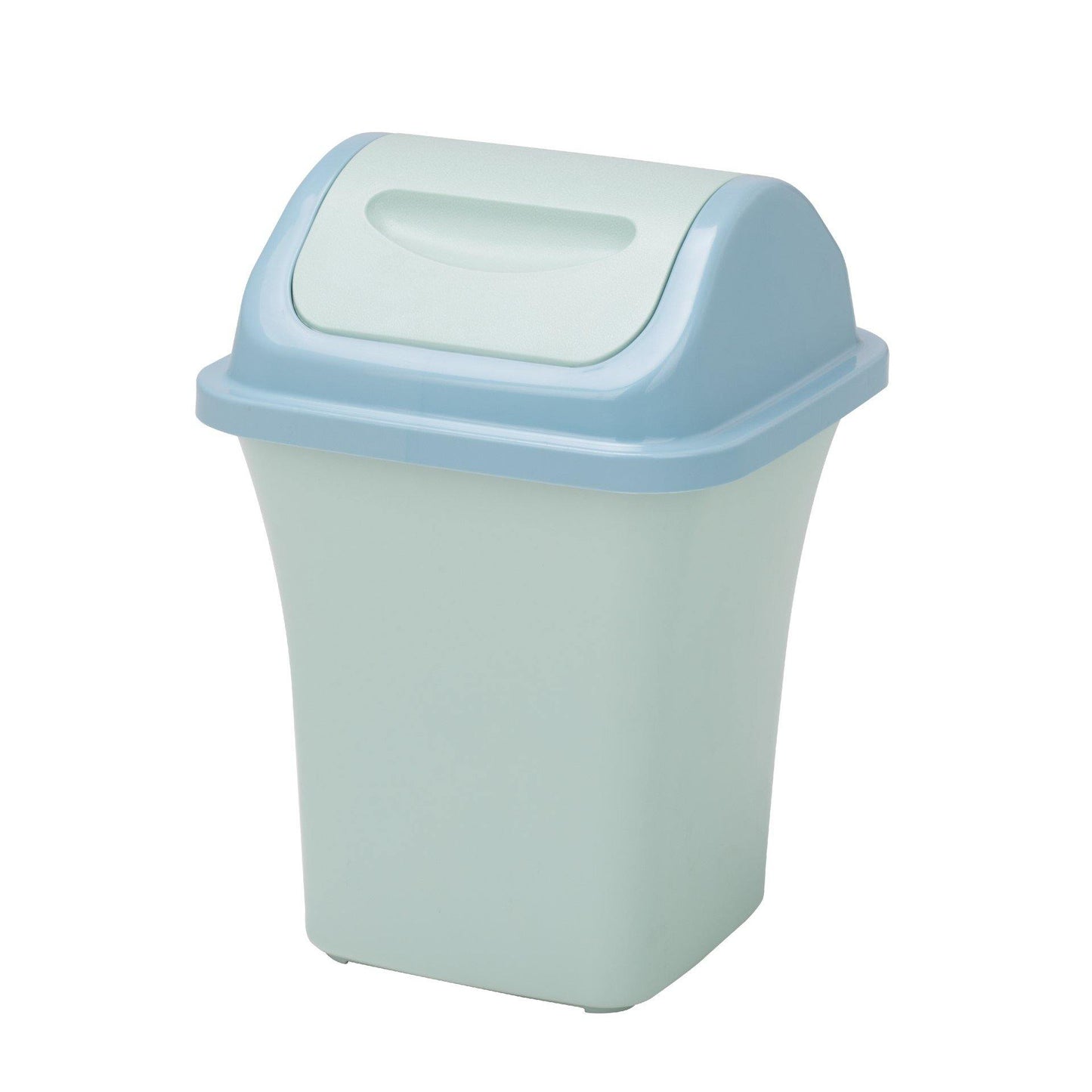 Plastic Swing Dust Bin 8LT (Blue & Grey) Baiyun - Made in China-Daitona General Trading LLC