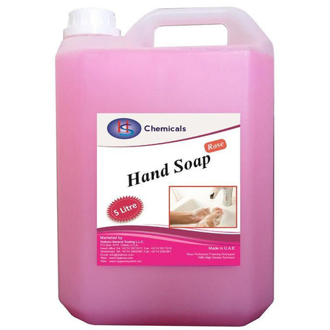 Hand Soap Rose (5L) - Hygiene System - Made in the UAE-HS HAND SOAP ROSE-Daitona General Trading LLC