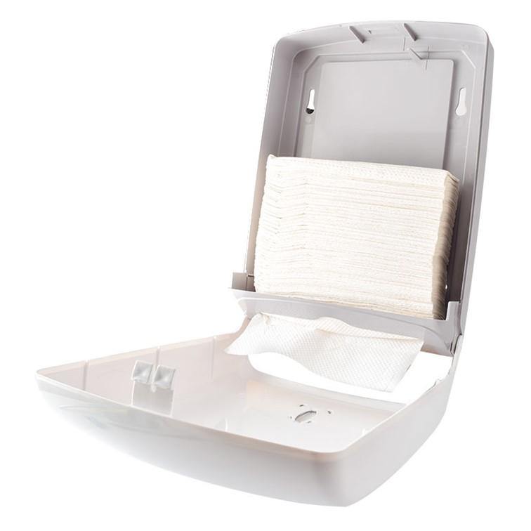Multi Fold Paper Towel Dispenser (White & Transparent Blue) - AZ Hygiene-Daitona General Trading LLC