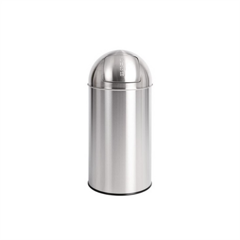 Stainless Steel Coated Push Bin 25LT - Hygiene System - Made in China-JF960011S-Daitona General Trading LLC
