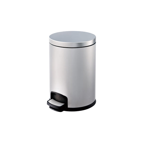 Stainless Steel Coated Dust Bin With Pedal 5LT - Hygiene System - Made in China-HS-Y01-5LT SS BIN-Daitona General Trading LLC
