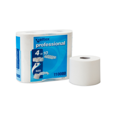 Toilet Paper Professional Compact Domestic 2 Ply (500 Sheets) - Celtex - Made in Italy-CX10080-Daitona General Trading LLC