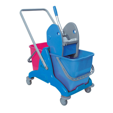 Tristar Double Mop Bucket Trolley 50LT (Blue, Green, Orange & Yellow) - IPC RS - Made in Italy-Daitona General Trading LLC