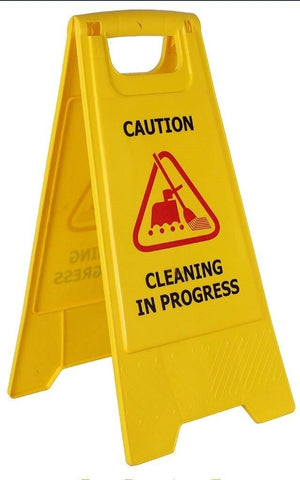 Caution Sign Board - Cleaning in Progress - Baiyun - Made in China-AF03046-Daitona General Trading LLC
