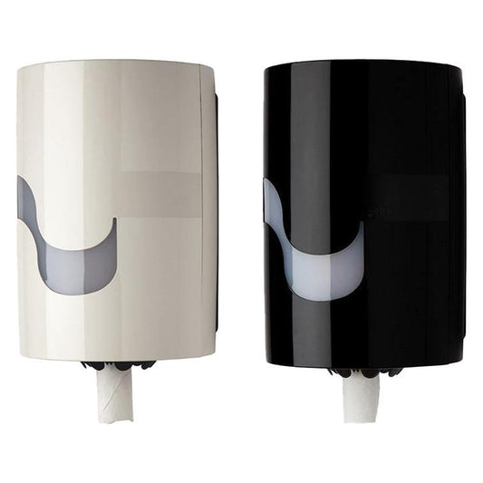 Megamini Dispenser For Center Feed Maxi Hand Towel (White & Black) - Celtex - Italy-Daitona General Trading LLC
