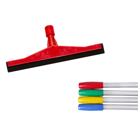 Floor Squeegee 55CM (Red, Yellow, Blue & Green) With Aluminium Handle - IPC Pulex - Made in Italy-RSPXATPA70086 + CJ23-145-Daitona General Trading LLC