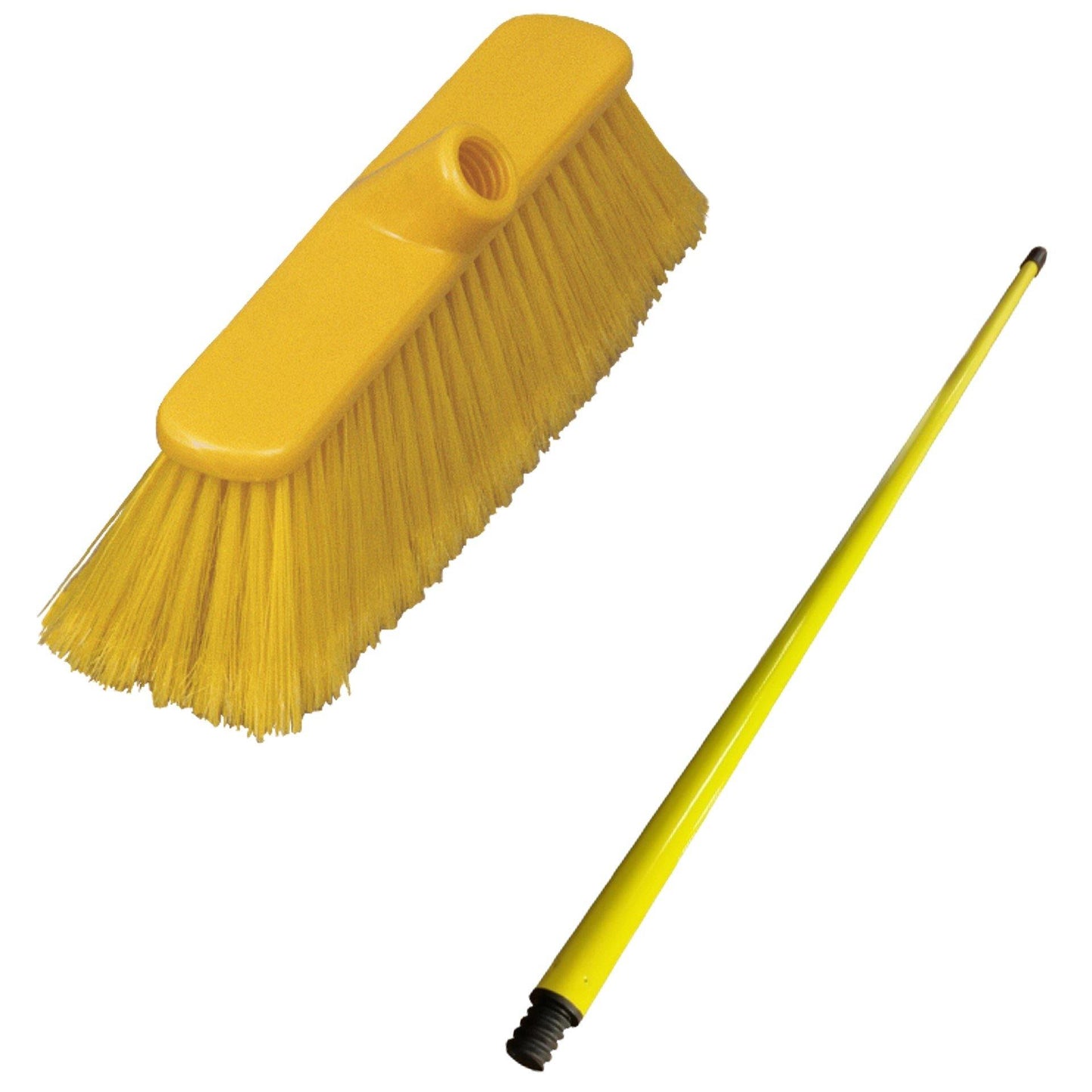 Soft Broom Angle Brava (Yellow) With Metal Handle - Mr. Brush - Made in Italy-Daitona General Trading LLC