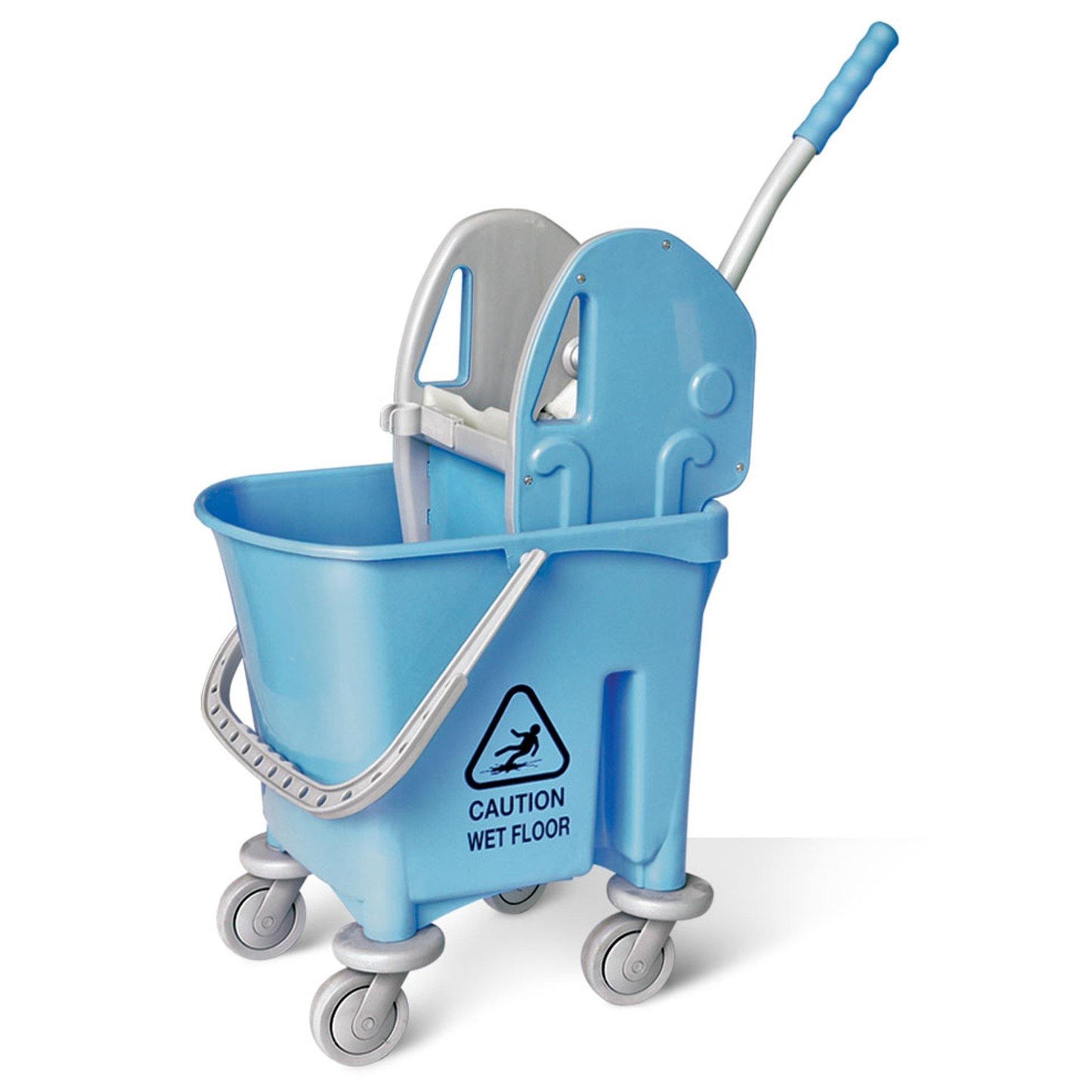 Single Mop Bucket Trolley 22LT (Red, Yellow, Blue & Green) - Nozomi - Made in Malaysia-AZ1032-Daitona General Trading LLC