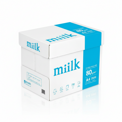MIILK 80GSM A4 Multi Copying Paper | Premium Office Printer Paper For Laser & Inkjet Printing & Everyday Office Use | 210 x 297 mm