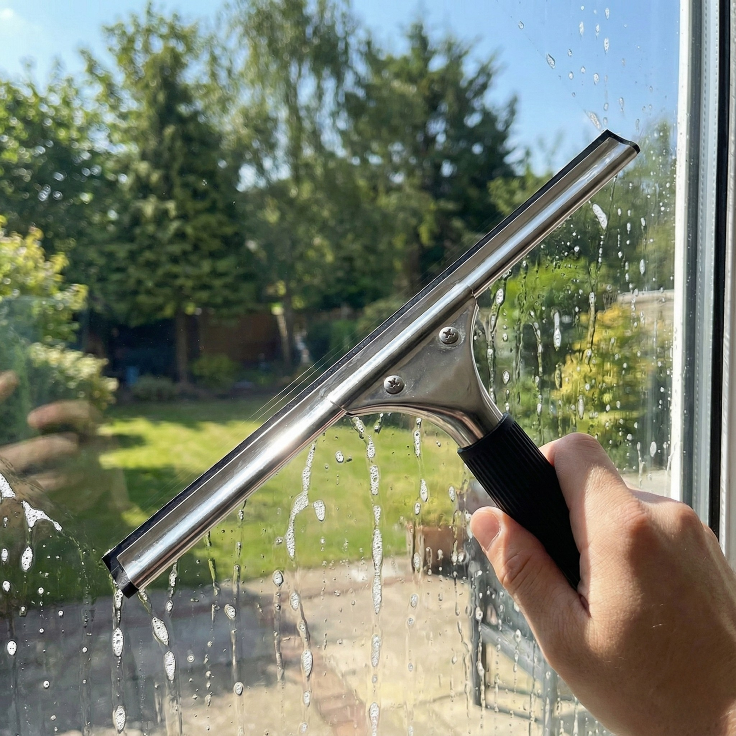 IPC Pulex Stainless Steel Window Squeegee 45 cm - Made in Italy