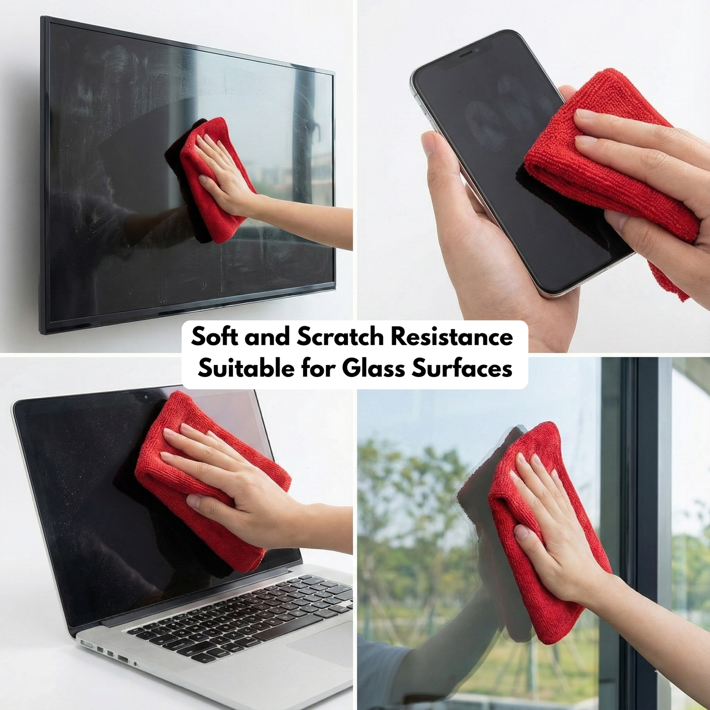 Hygiene System Microfiber Cleaning Cloths, Reusable Multi-Purpose Cloths 40x40 cm