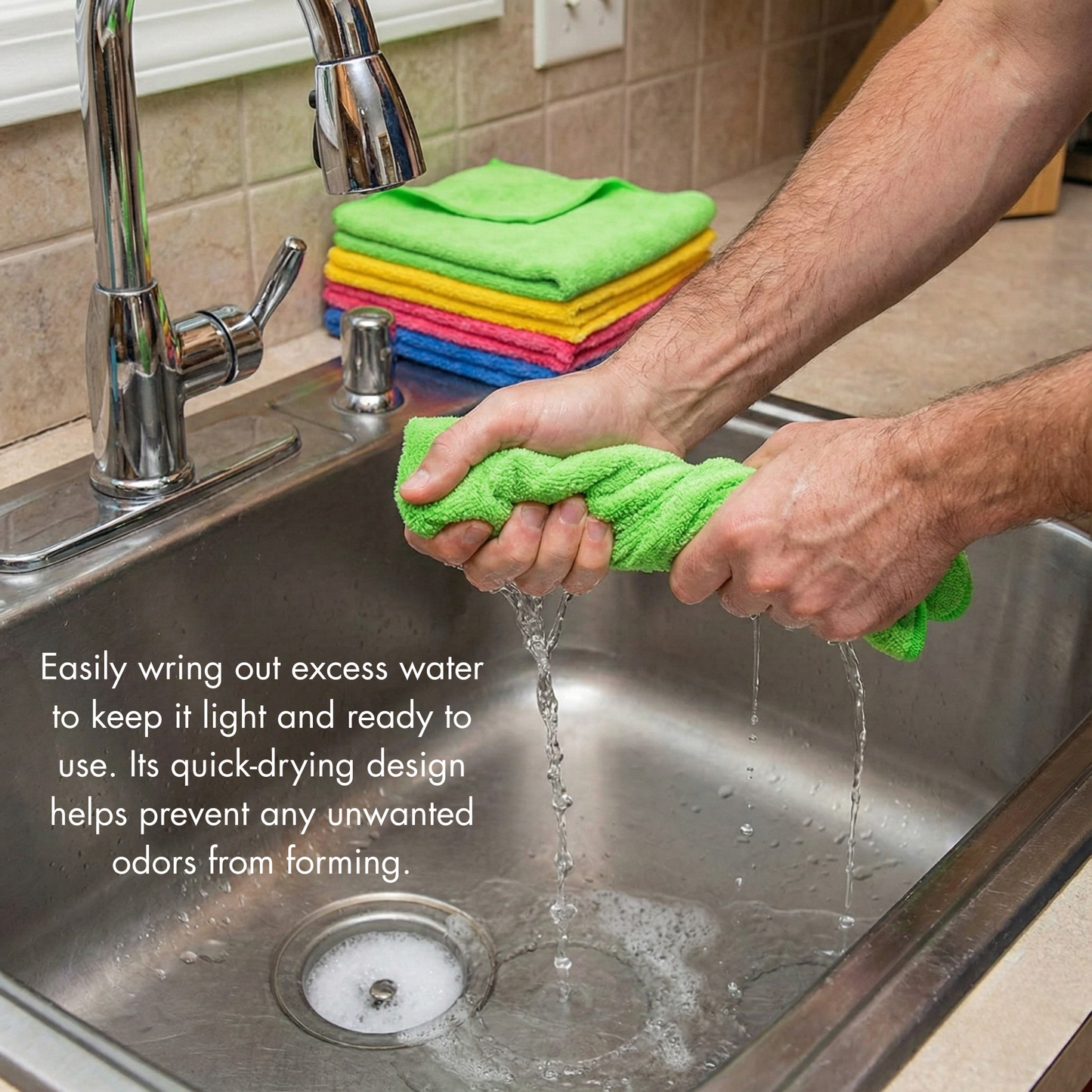 Hygiene System Microfiber Cleaning Cloths, Reusable Multi-Purpose Cloths 40x40 cm