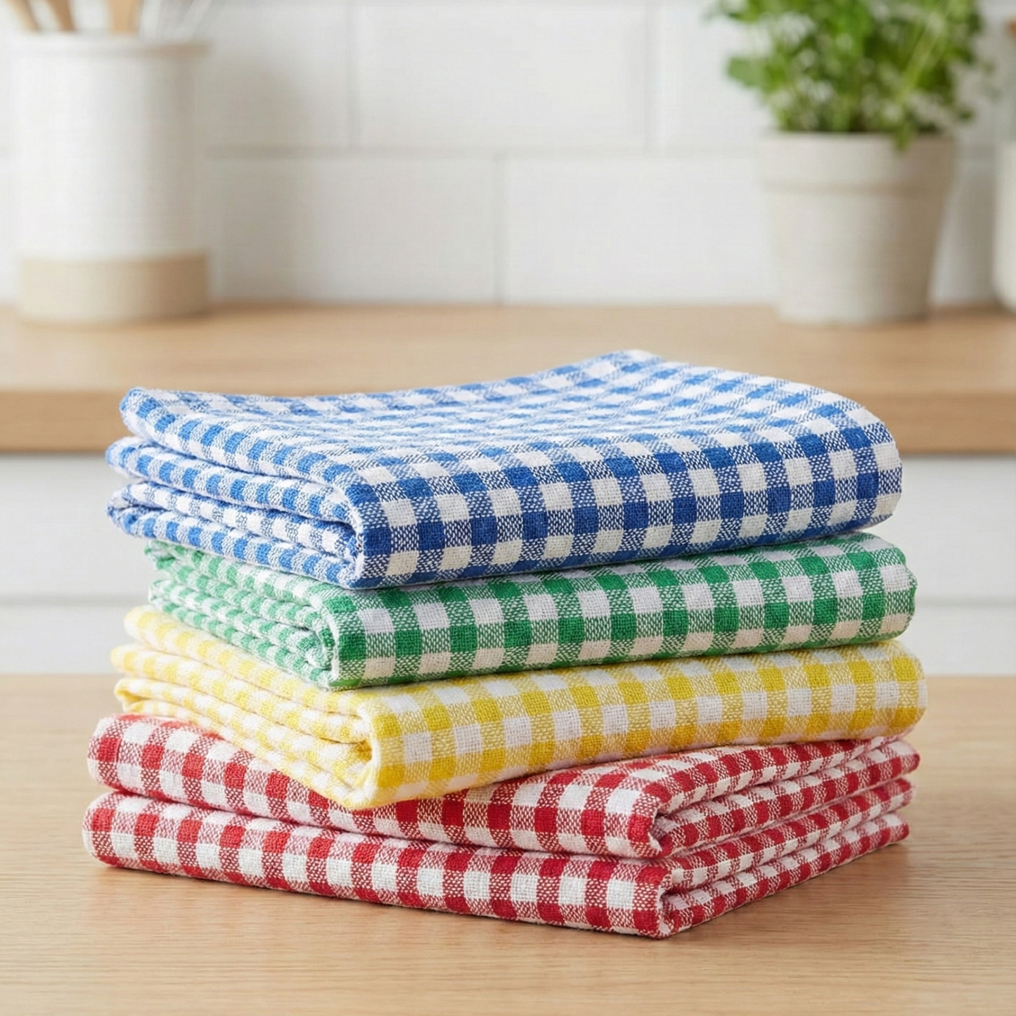 Hygiene System Kitchen Towels 43 x 68 cm (Red, Green, Blue & Yellow) | Made in China