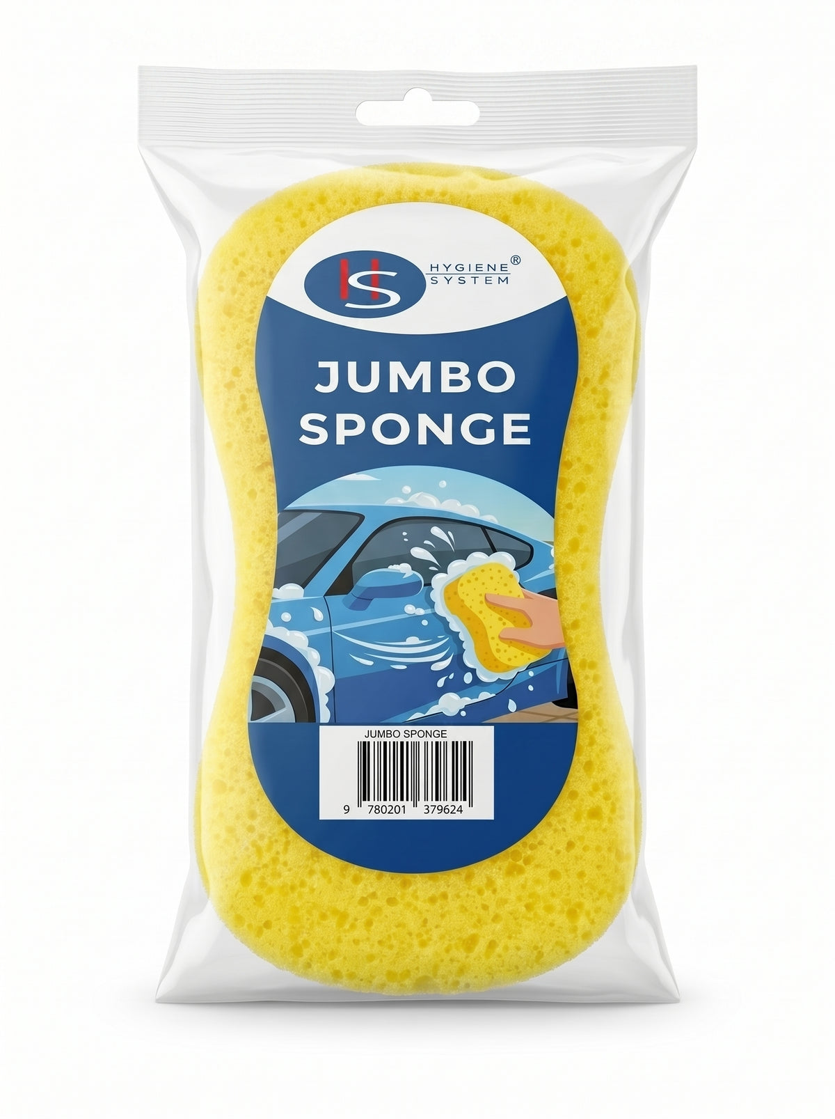Hygiene System Jumbo Car Sponge Yellow - Made in China