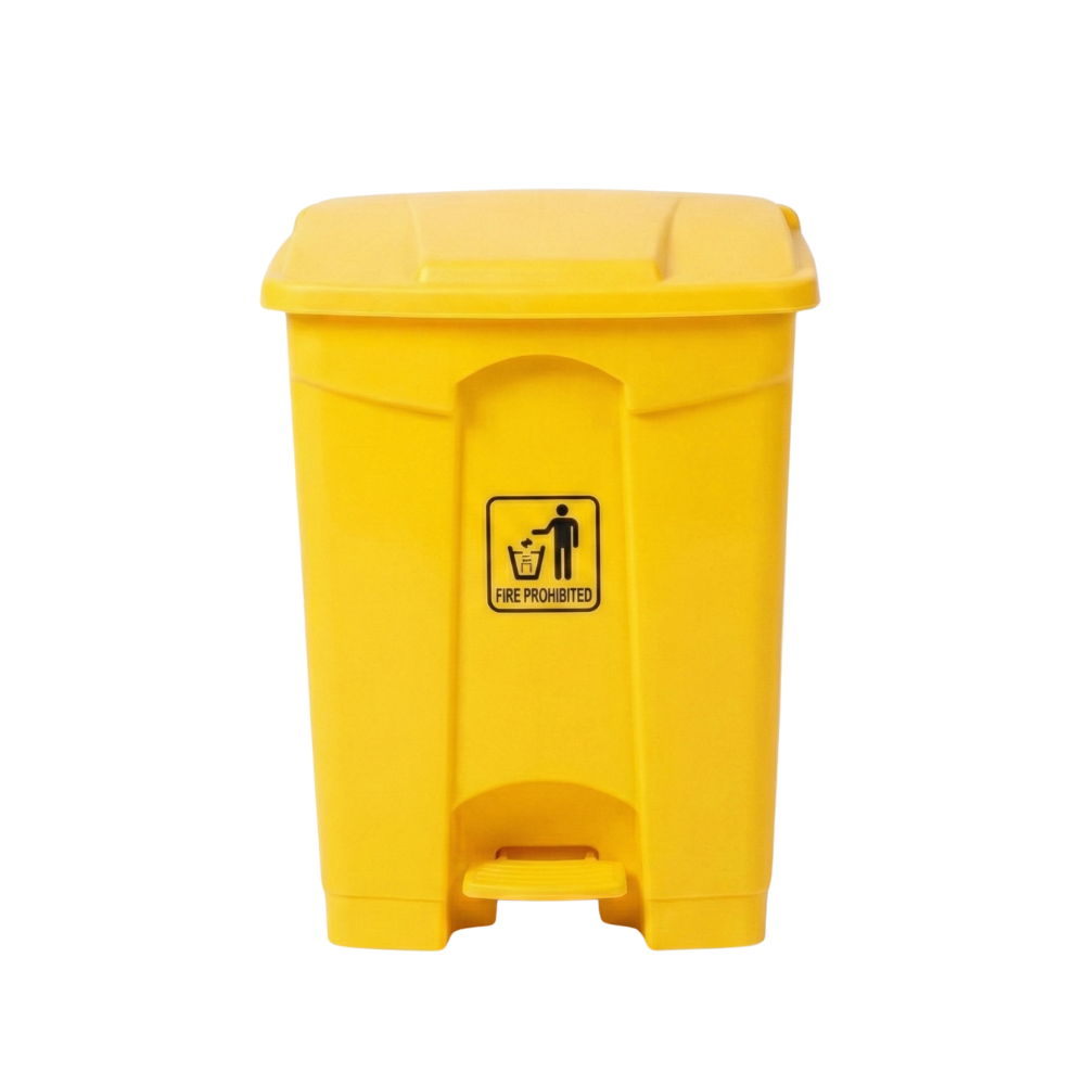 Garbage Can With Pedal 87LT (Red, Yellow, Blue, Green & Grey) Baiyun - Made in China