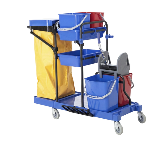 Multipurpose Janitor Cart (Blue) - Baiyun - Made in China