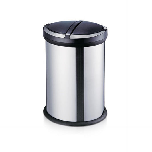 2 Compartment Stainless Steel Coated Recycle Dust Bin With Pedal 32LT - Matte Finish - Hygiene System - Made in China-Daitona General Trading LLC