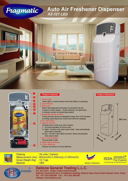 Air Freshener Dispenser (White) - AZ Hygiene-Daitona General Trading LLC
