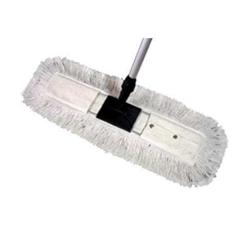 Dust Mop Set 80CM (White) With Aluminium Handle - Vita - Made in Taiwan-Daitona General Trading LLC