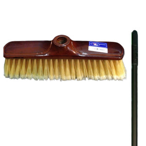 Soft Broom (Red, Brown & Beige) With Metal Handle - Hygiene System - Made in China-Daitona General Trading LLC