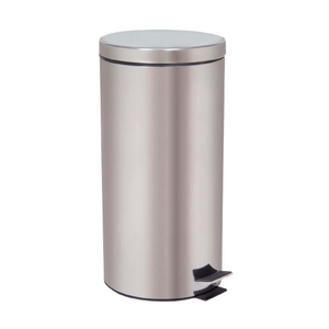 Stainless Steel Coated Dust Bin With Pedal 30LT (Matte/Satin & Shiny/Mirror Finish) - Hygiene System - Made in China-Daitona General Trading LLC
