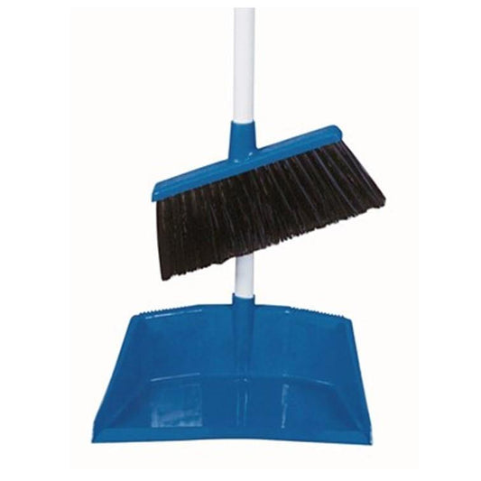 Long Dustpan Set - Open (Blue & Red) Mr. Brush - Made in Italy-MR800.12.01-Daitona General Trading LLC