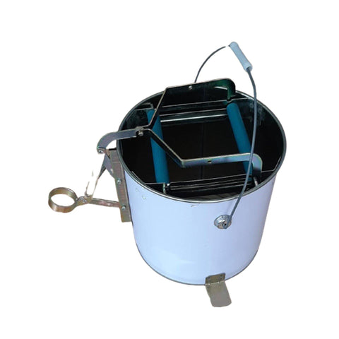 Metal Mop Bucket With Wringer 16LT (White) - Vita - Made in Taiwan-Daitona General Trading LLC