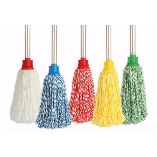 Microfibre Wet Mop 150Gms (Multicolors) With Aluminium Handle - Cisne - Made in Spain-Daitona General Trading LLC