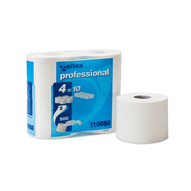 Toilet Paper Professional Compact Domestic 2 Ply (500 Sheets) - Celtex - Made in Italy-Daitona General Trading LLC