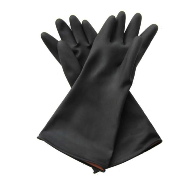Latex Rubber Gloves (Black) - Sun Brand - Made in China-Daitona General Trading LLC
