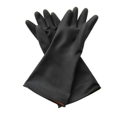 Latex Rubber Gloves (Black) - Sun Brand - Made in China-Daitona General Trading LLC