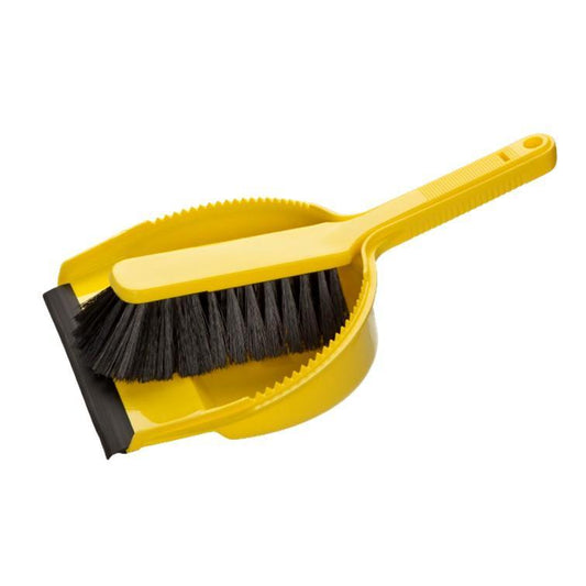 Dustpan Set (Citron Yellow & Mango Orange) Haug Bursten - Made in Germany-HB5602-Daitona General Trading LLC