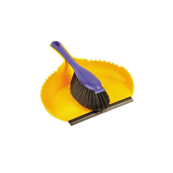 Dustpan Set (Kiwi, Yellow & Silver) Haug Bursten - Made in Germany-HB366-Daitona General Trading LLC