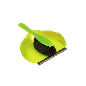 Dustpan Set (Kiwi, Yellow & Silver) Haug Bursten - Made in Germany-HB365-Daitona General Trading LLC