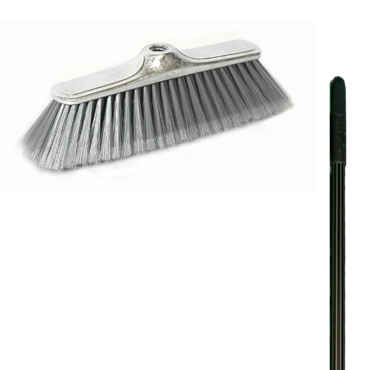 Soft Broom Kroma (Gold, Silver, Plombe & Blue) With Metal Handle - Mr. Brush - Made in Italy-MR115.10 + MH-2-Daitona General Trading LLC