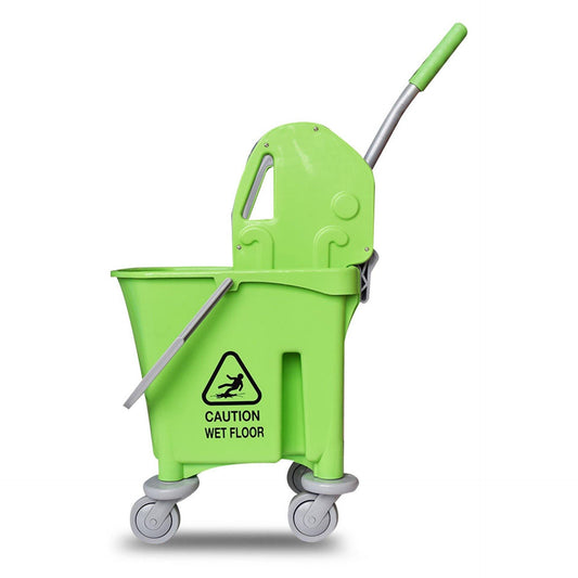 Single Mop Bucket Trolley 22LT (Red, Yellow, Blue & Green) - Nozomi - Made in Malaysia-AZ1032-Daitona General Trading LLC