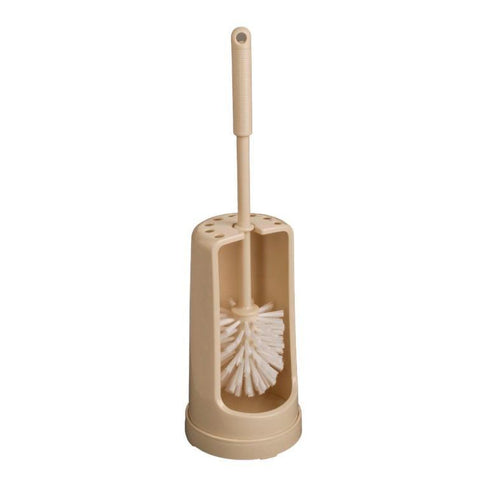 Toilet Brush Set (Beige, Grey & White) - Round - Haug Bursten - Made in Germany-HB656-Daitona General Trading LLC