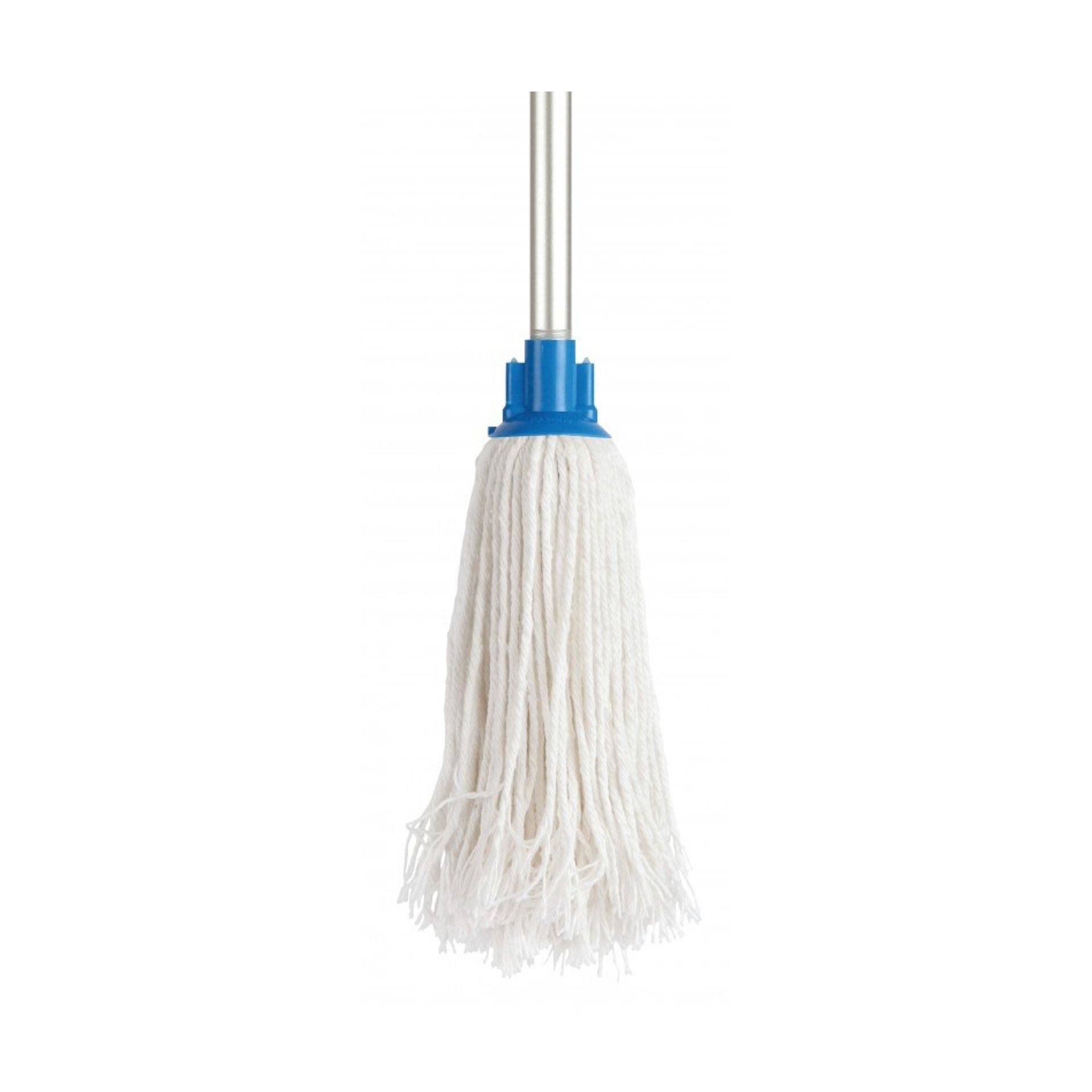 Looped Cotton Mop 150Gms With Band Set (White) With Aluminium Handle - Cisne - Made in Spain-Daitona General Trading LLC
